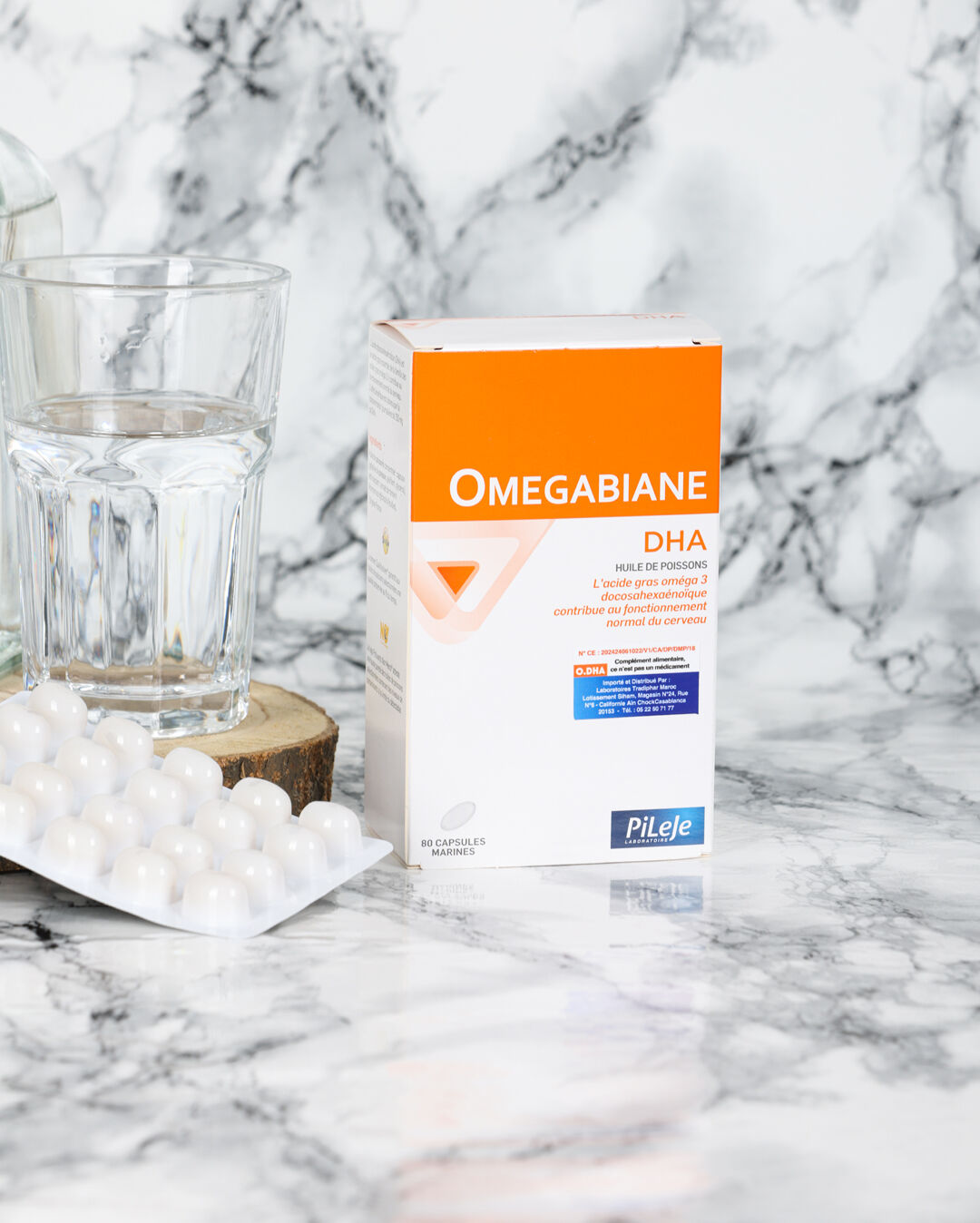 Omegabiane DHA 80 capsules : Apports en oméga 3 et contribution au bon fonctionnement du cerveau.