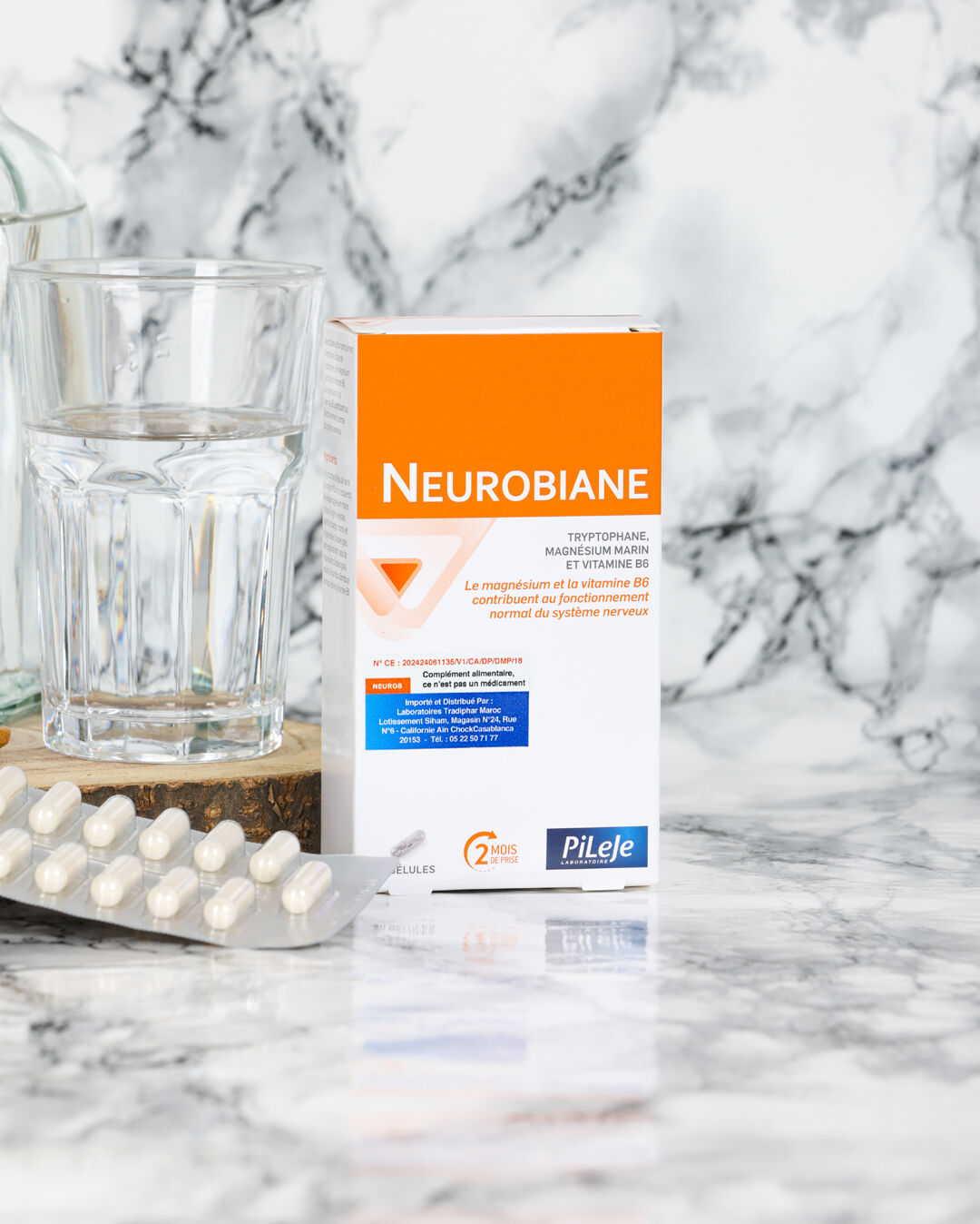 Neurobiane 60 gélules équilibre le système nerveux grâce au magnésium et à la vitamine B6