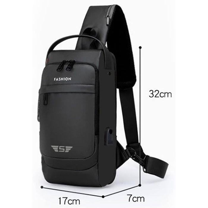 Sac à dos / poitrine Fashion USB thumbnail 5