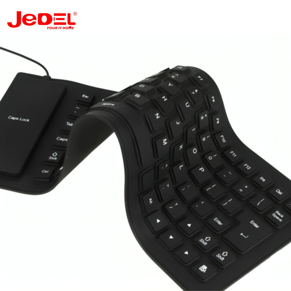 Clavier Flexible en Silicone – Résistant à l’Eau & Ultra Portable