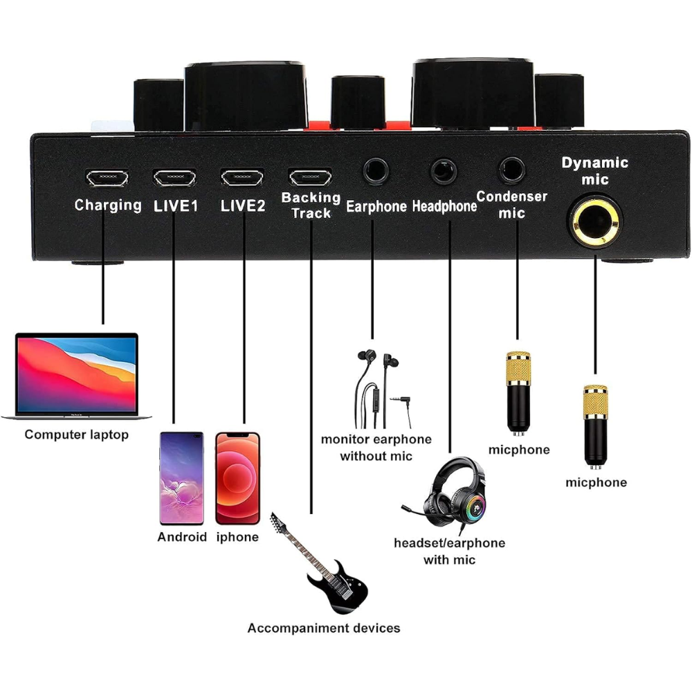 Pack Micro Pro – Qualité Studio à la Maison un Son Clair et Puissant + Adaptateur Audio Jack thumbnail 4