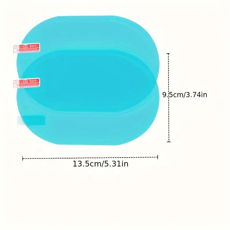 Lot de 2 Films Anti-Pluie pour Rétroviseurs de Voiture – Conduite Sûre par Temps de Pluie & Brouillard thumbnail 3