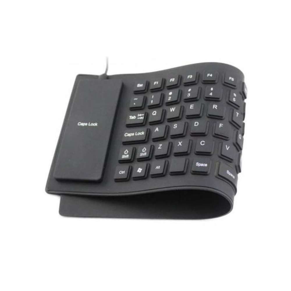 Touches USB flexibles et pliables en caoutchouc  pour clavier étanche