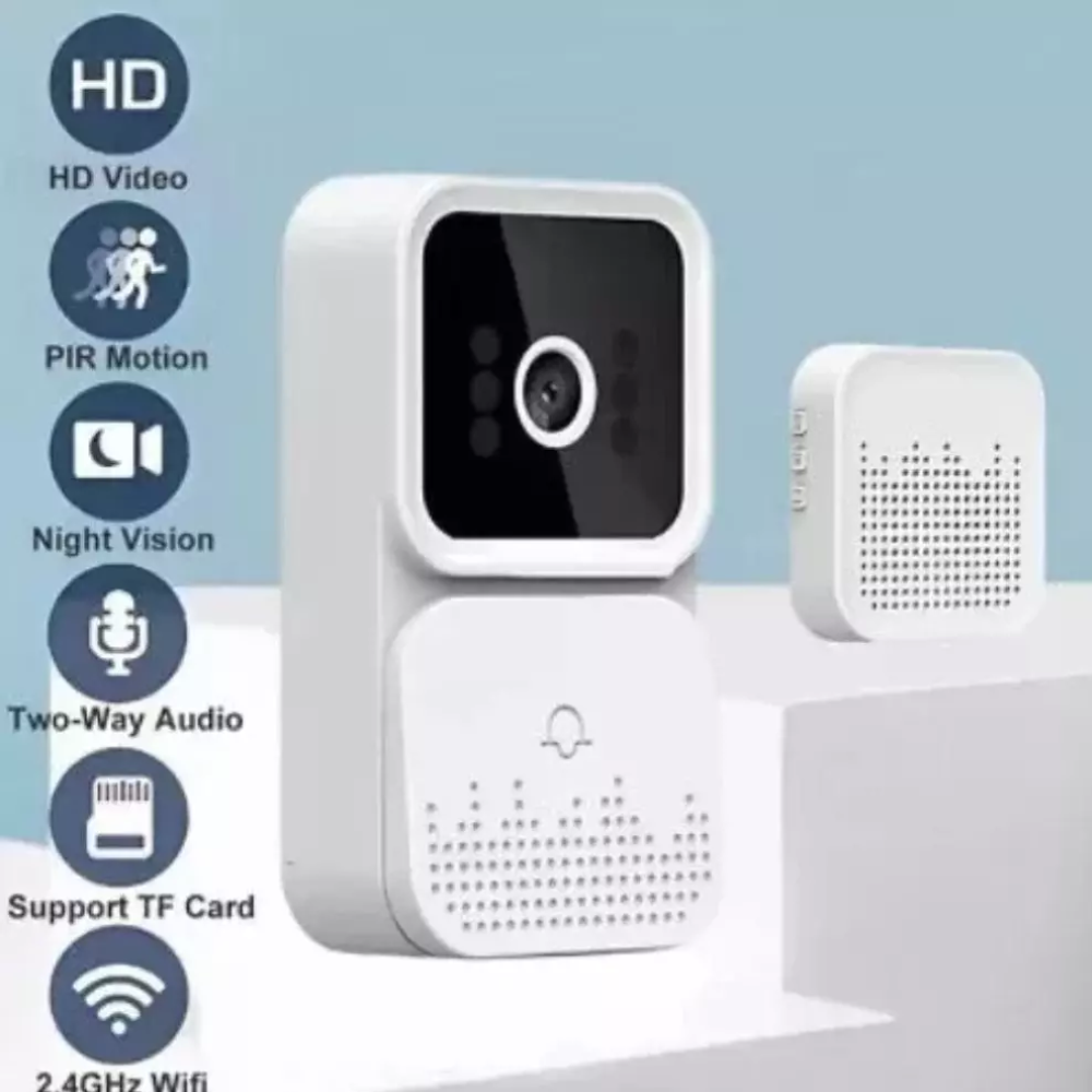 Mini Sonnette Sans Fil Avec Camera Wi-Fi+ Cable 3-in-1 Lightning / Micro / Type-C thumbnail 5