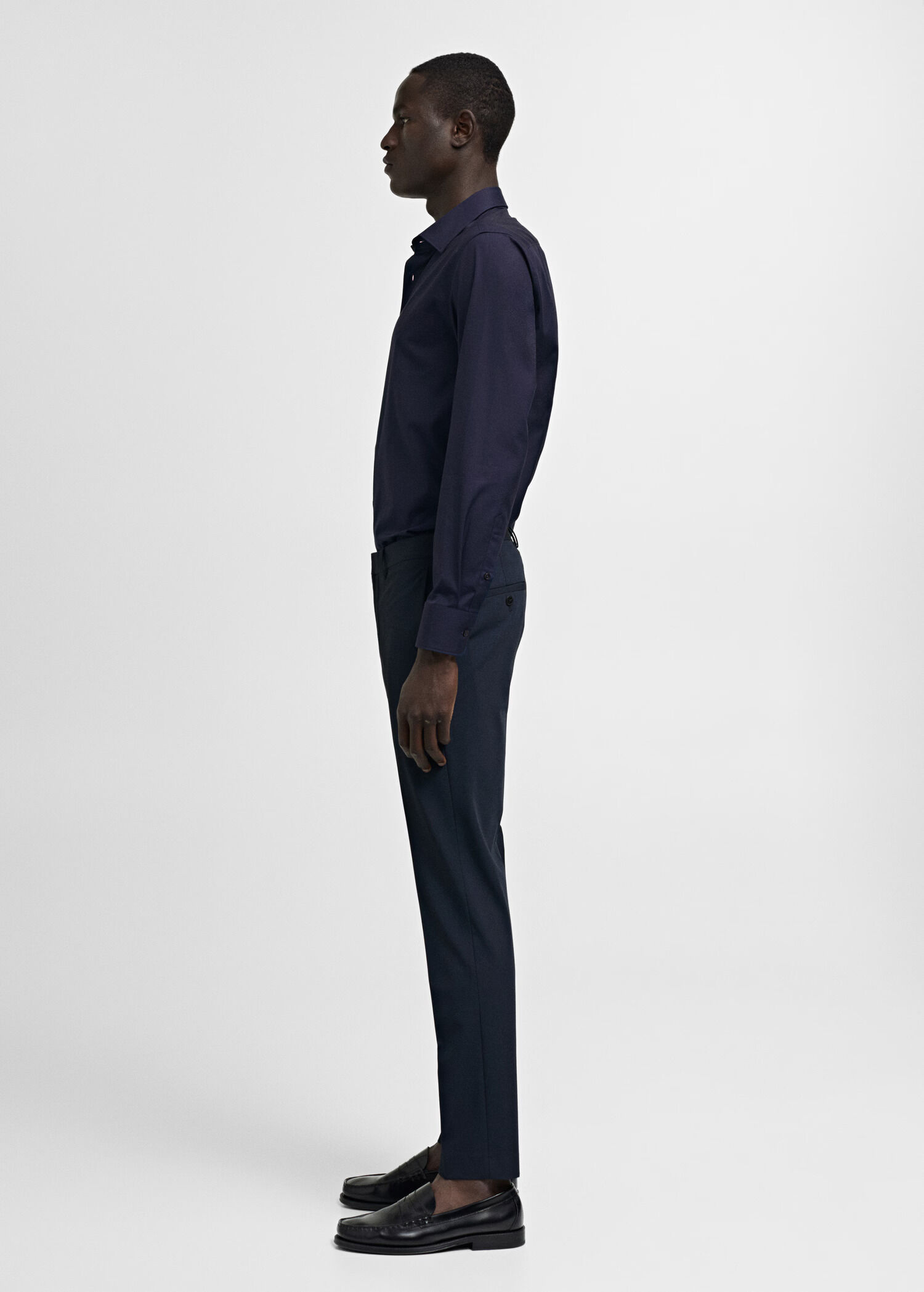 Chemise Costume Slim-fit Popeline Coton thumbnail 6