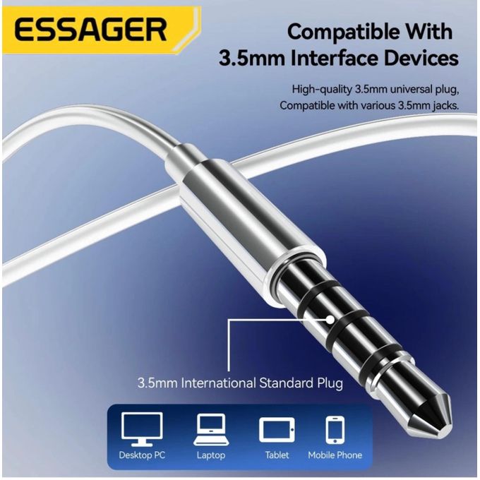 Écouteurs intra-auriculaires filaires avec microphone, écouteurs stéréo thumbnail 3