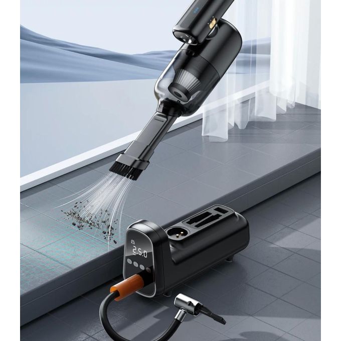 Aspirateur sans fil multifonctionnel, souffleur d'air,compresseur d'air, gonfleur de voiture,avec lumière LED 8000pa thumbnail 3
