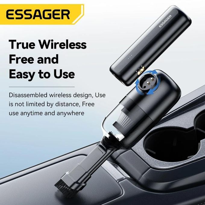 Aspirateur sans fil multifonctionnel, souffleur d'air,compresseur d'air, gonfleur de voiture,avec lumière LED 8000pa thumbnail 5