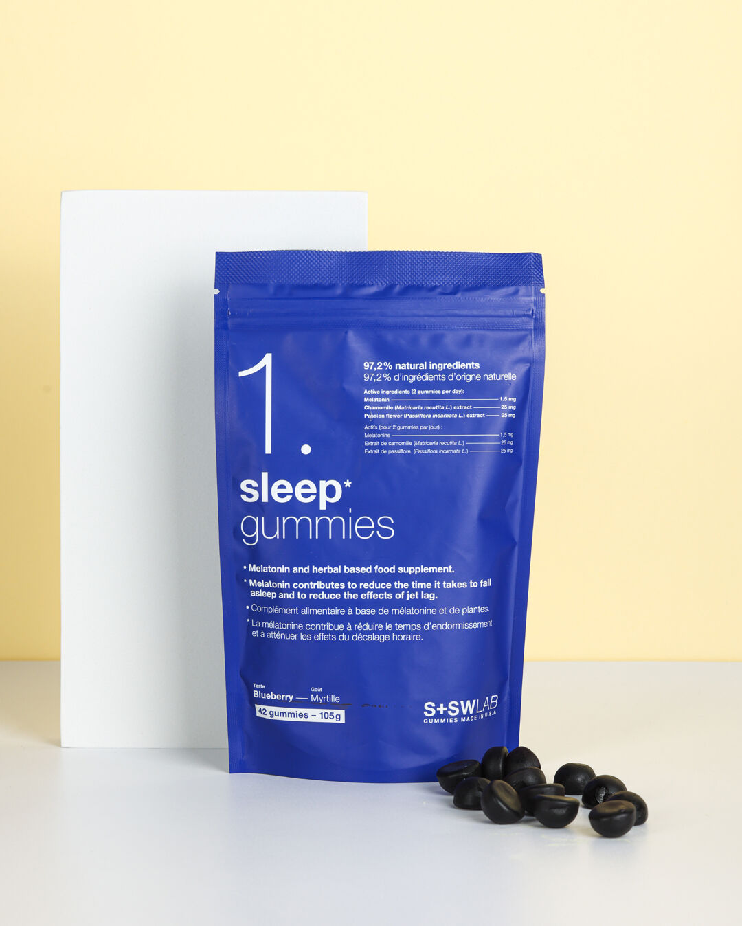 S+SWLAB 1 SLEEP GUMMIES 105G 42 GUMMIES GOUT MYRTILLE