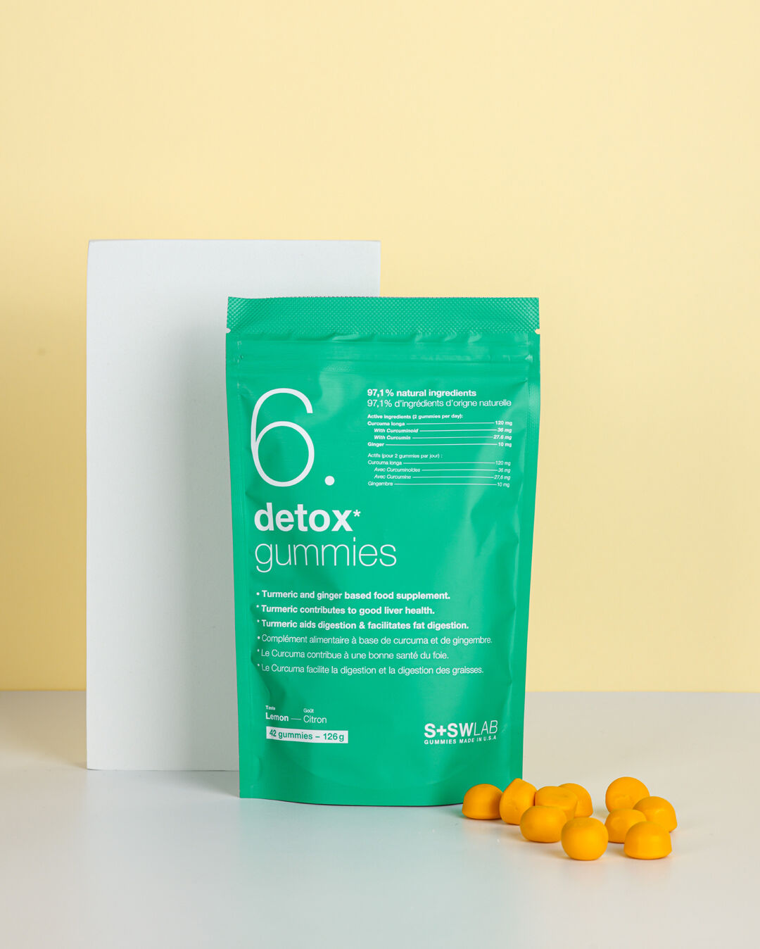 SSWLAB 6 DETOX GUMMIES 126G 42 GUMMIES GOUT CITRON