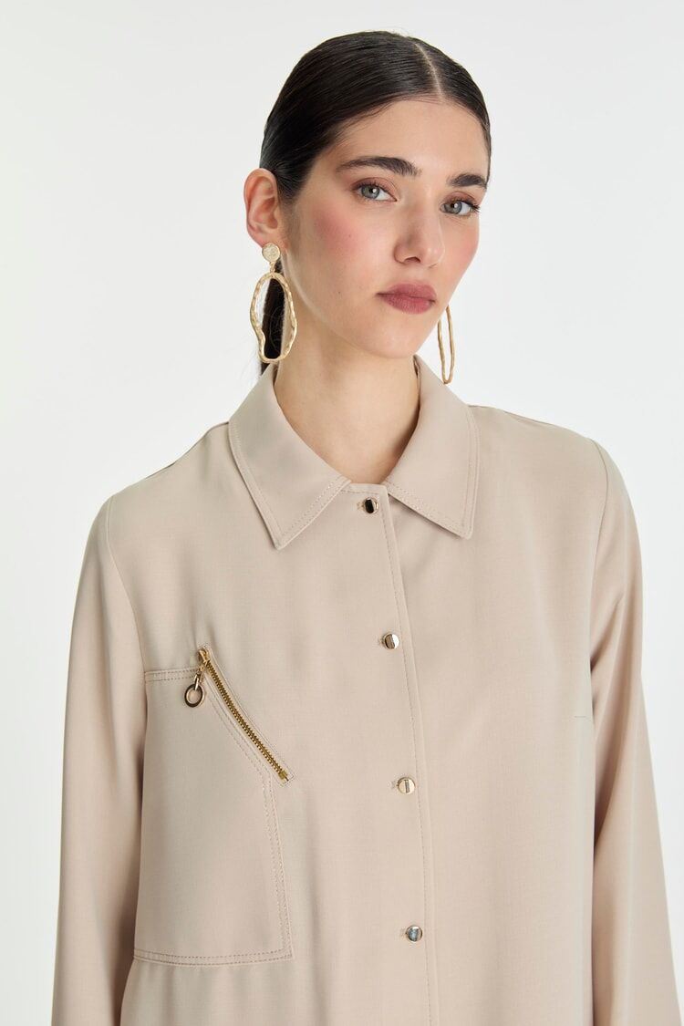 Col de chemise Fermeture boutonnée