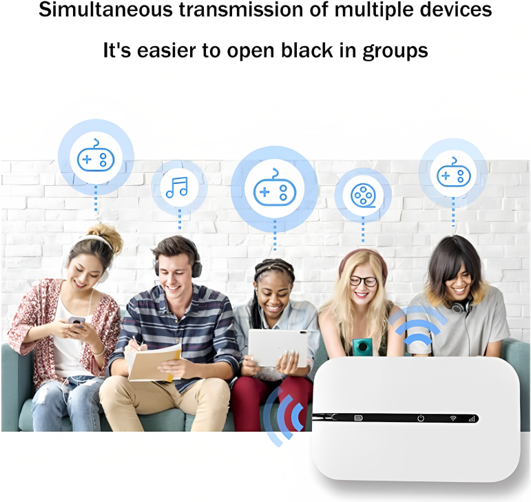 Hotspot Wifi Mobile 5G LTE – Batterie 3000mAh, Jusqu’à 12h D’utilisation thumbnail 3