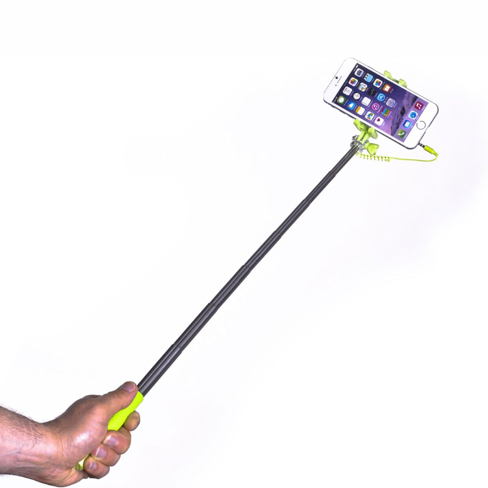 Mini Selfie Stick pour Smartphones 14 cm  - VERT thumbnail 4