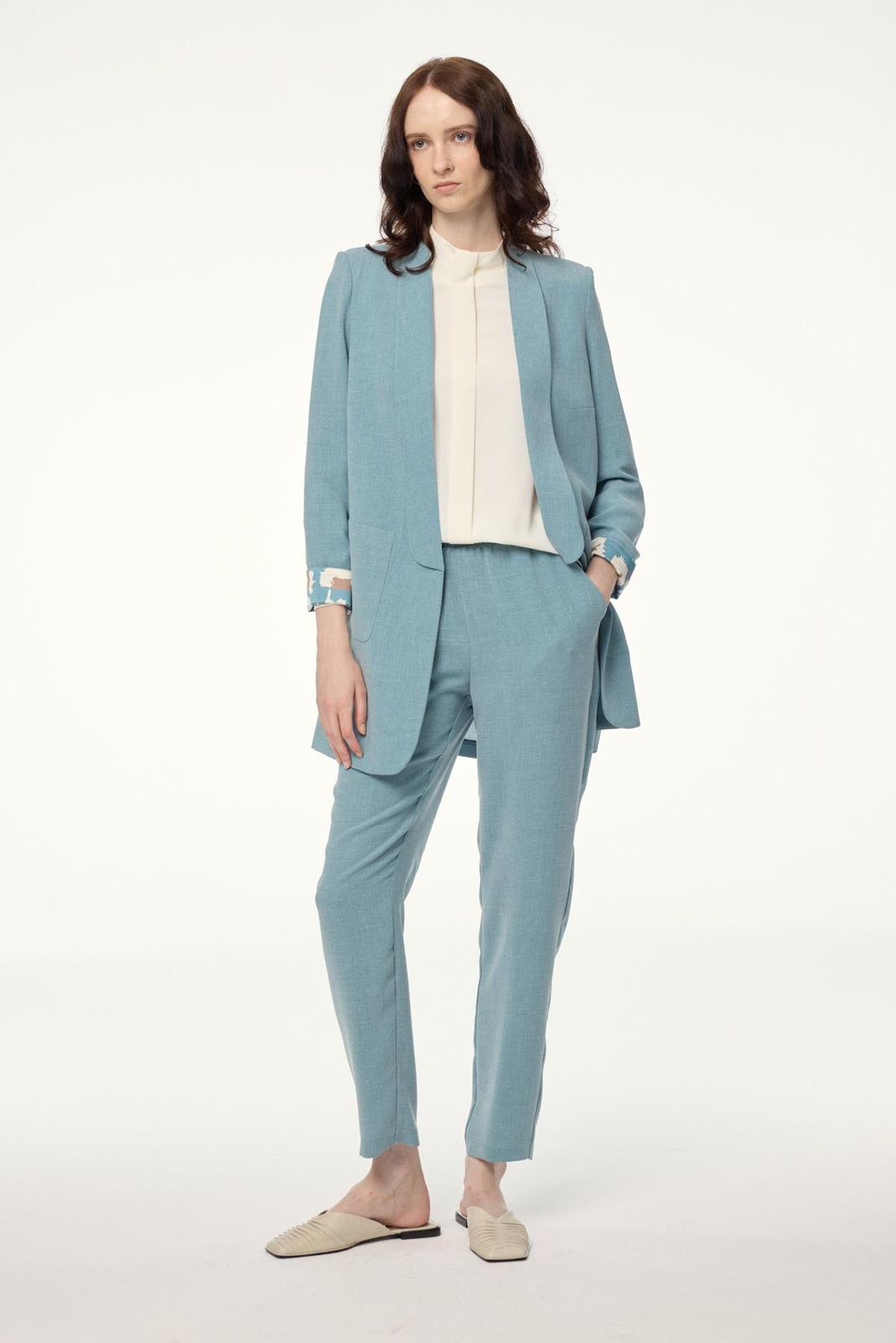 Ensemble veste et pantalon avec détail de poche thumbnail 6