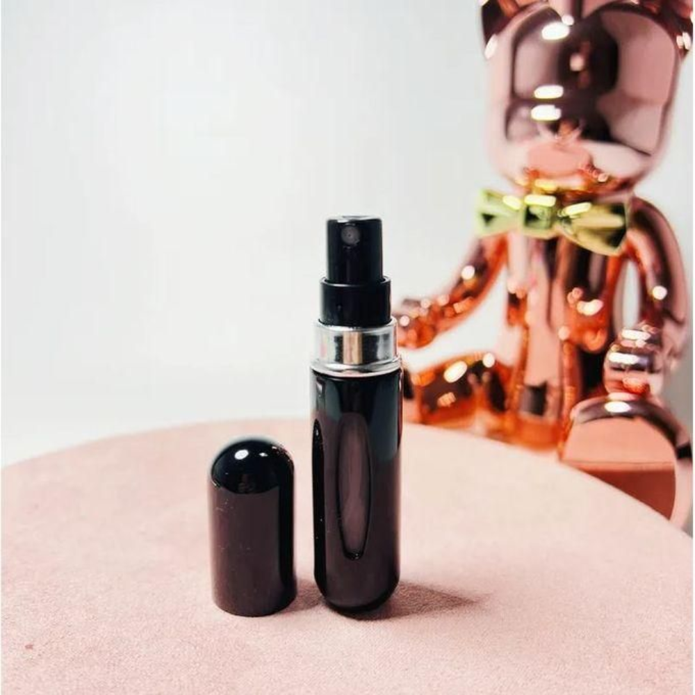 Mini bouteille de parfum vide rechargeable portable vaporisateur Noir thumbnail 7