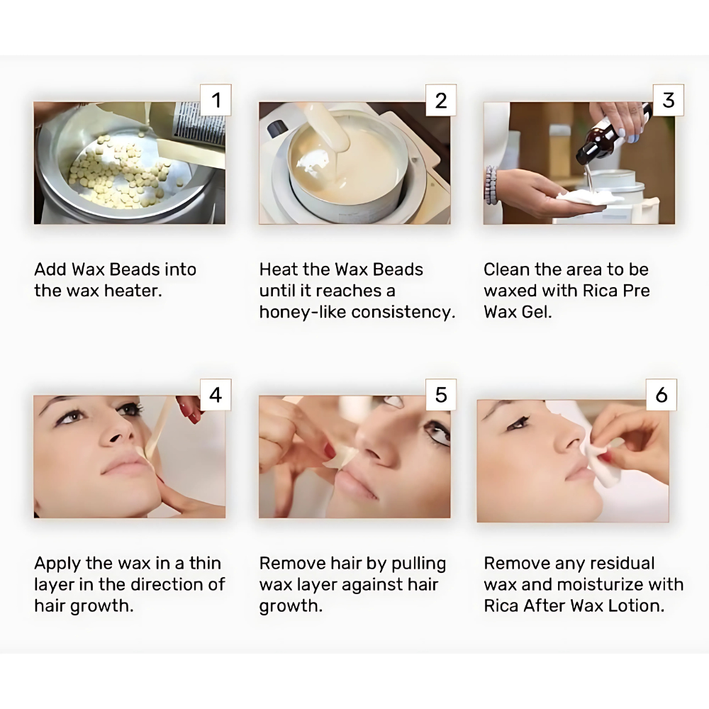 Cire Dure Dépilatoire - Épilation Sans Bandes + 5 Spatules pour Cire Gratuit