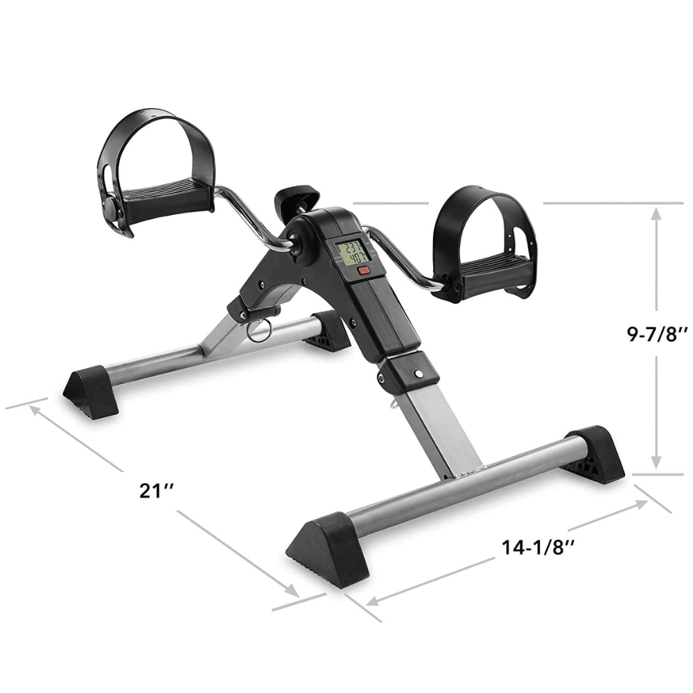 Vélo d'exercice pliable sous le bureau, appareil d'exercice portable pour les bras et les jambes