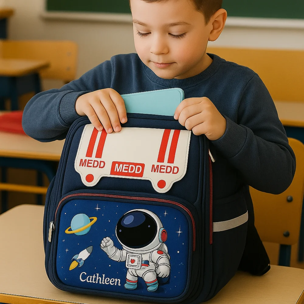 Sac à Dos Scolaire Enfant Motif Astronaute