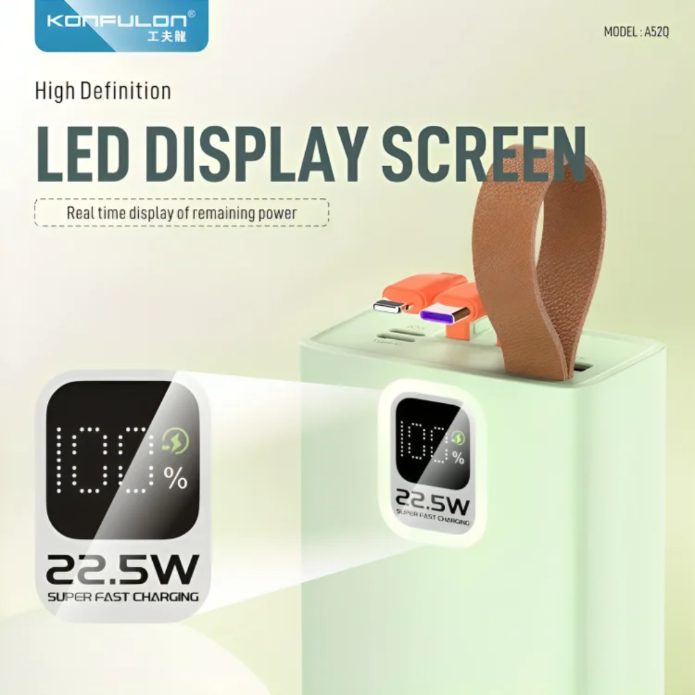 Power Bank A52Q – 30000mAh | 22.5W Super Fast Charging + PD20W thumbnail 3