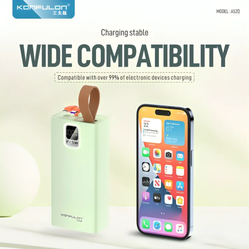 Power Bank A52Q – 30000mAh | 22.5W Super Fast Charging + PD20W thumbnail 5