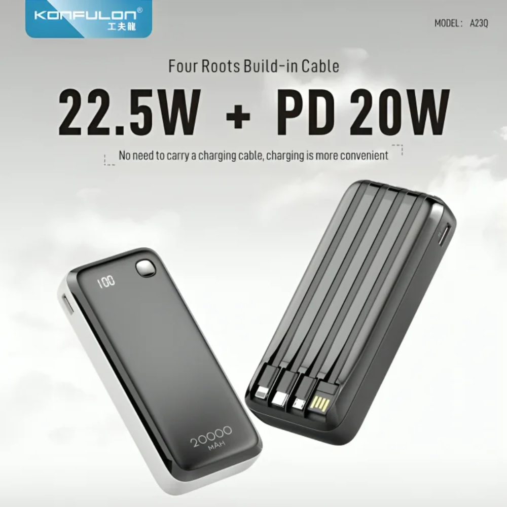 Power Bank A23q 20000mah - Couleur Aléatoire