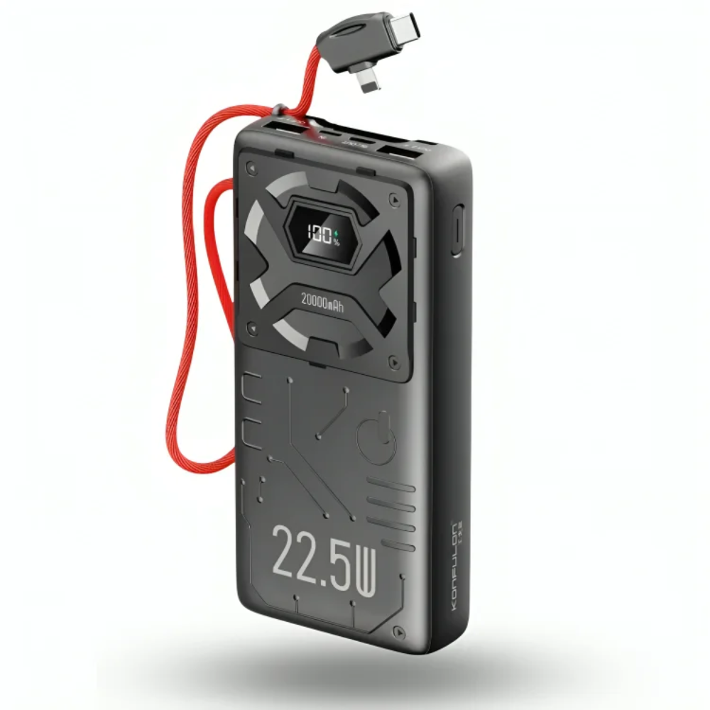 A32Q Power Bank 20000mAh 22.5W – Câble Integre & Charge Rapide