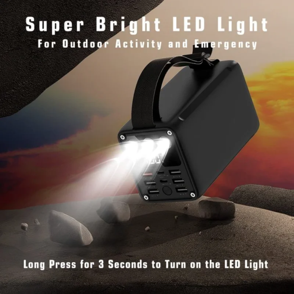 Pack power Bank A28Q 60 000mAh – Charge Rapide 22.5W noir + Cable Recci RTC-N22C USB vers USB-C thumbnail 4