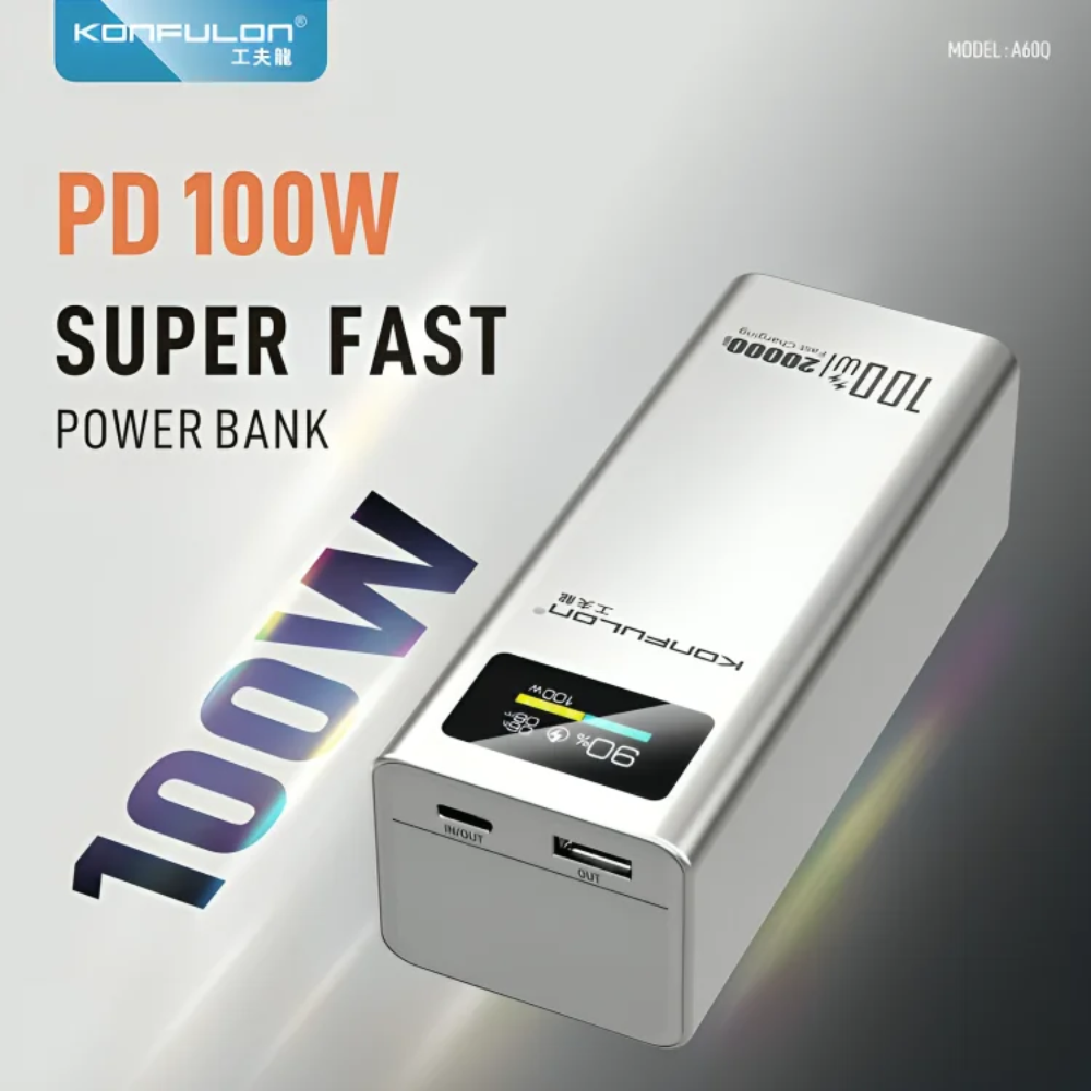 Power Bank 20000mAh Super Fast A60Q – PD 100W & USB 22.5W thumbnail 5