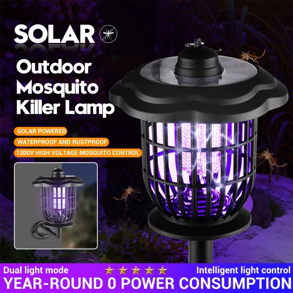 YW-08092 lumiere solaire a gradation automatique controle des insectes UV conception ABS etanche 1200mAh thumbnail 4