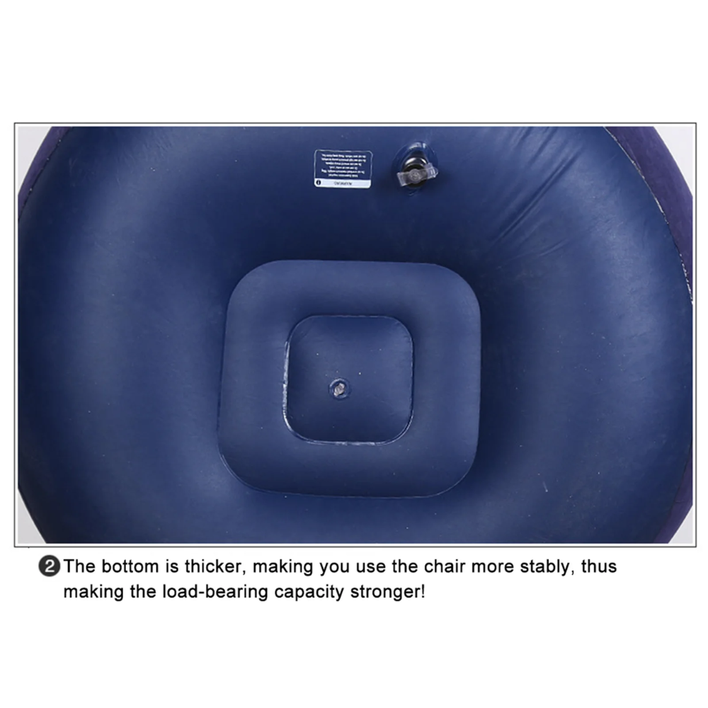 Canape gonflable pliable, decontracte et confortable- couleur aleatoire thumbnail 3