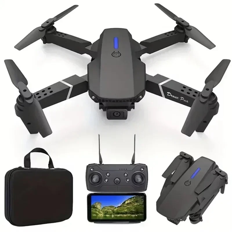 Drone  E88 Pro avec caméra grand angle HD 1080P,WiFi,FPV