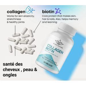 Collagène + Biotine – Peau, cheveux & Ongles Renforcés