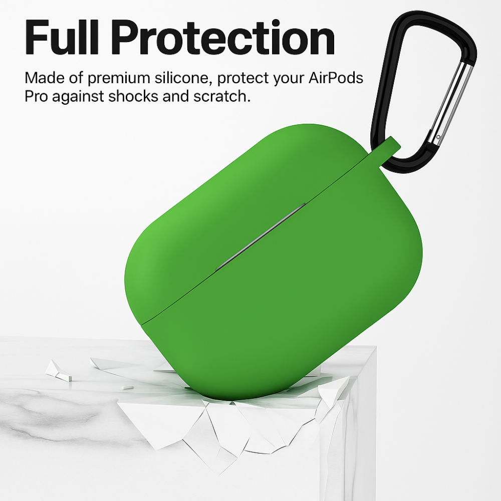 Coque Silicone vert Compatible avec AirPods Pro 2ème Génération