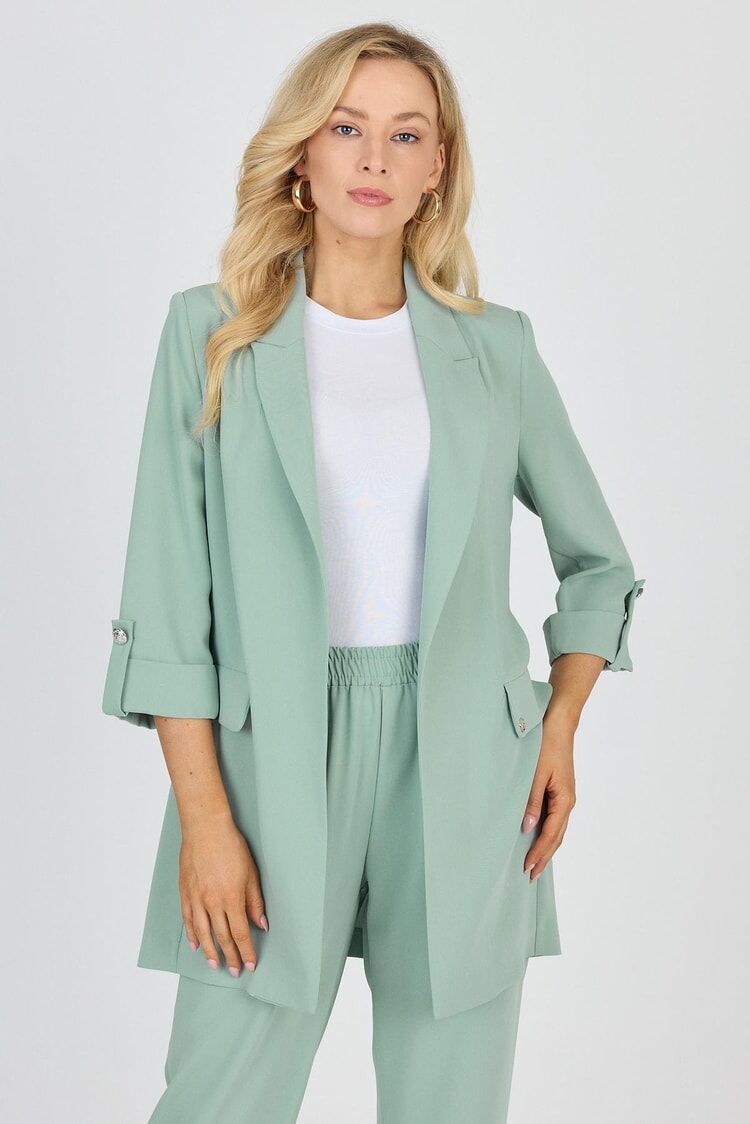 Veste à double boutonnage avec poches