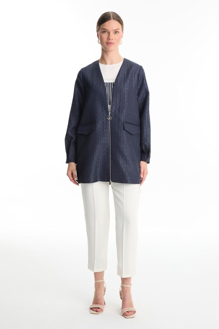 Ensemble haut intérieur jacquard et veste