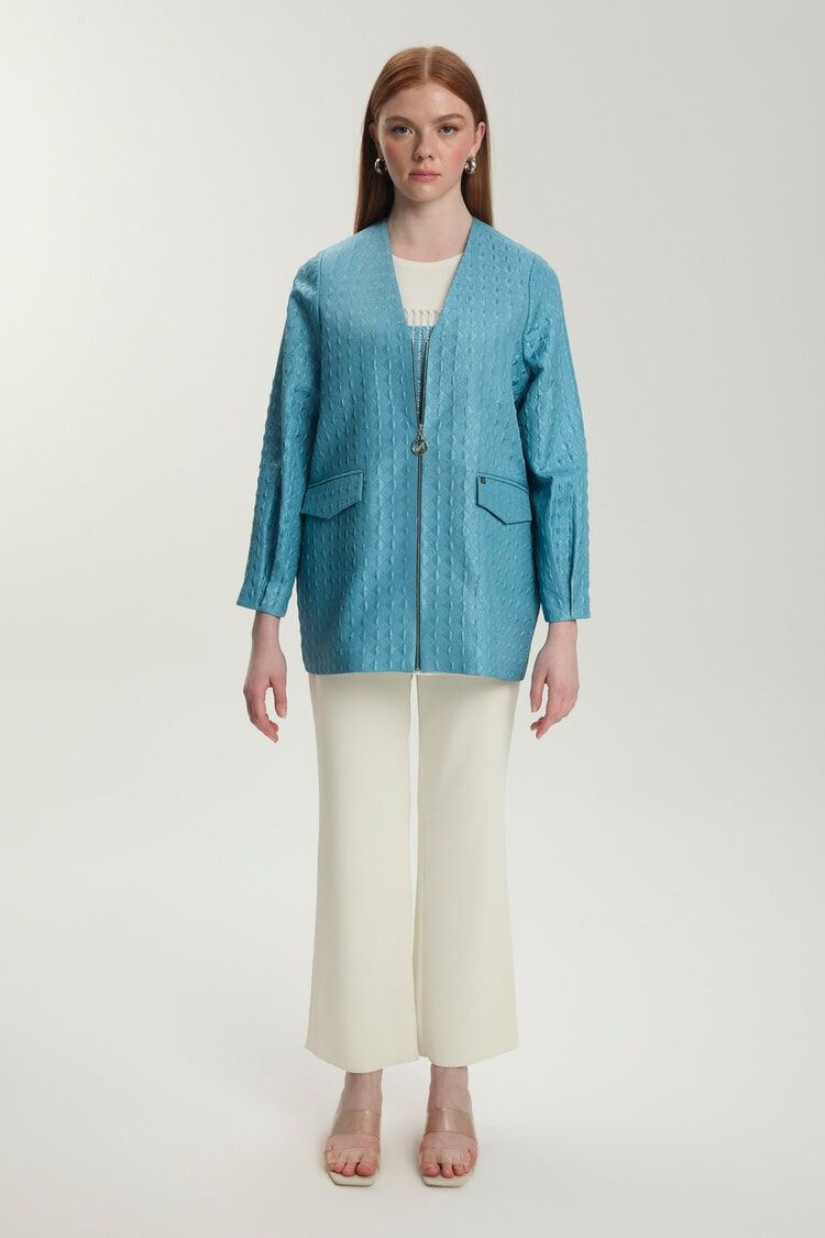 Ensemble haut intérieur jacquard et veste thumbnail 6