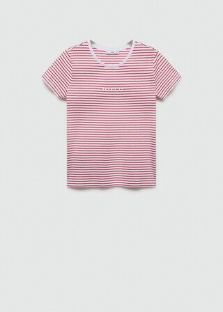 T-shirt Rayures Logo
