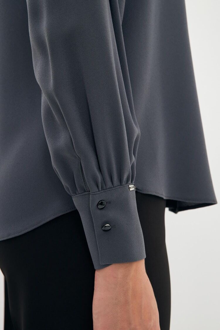 Chemise Boutonnée Détaillée Bow 