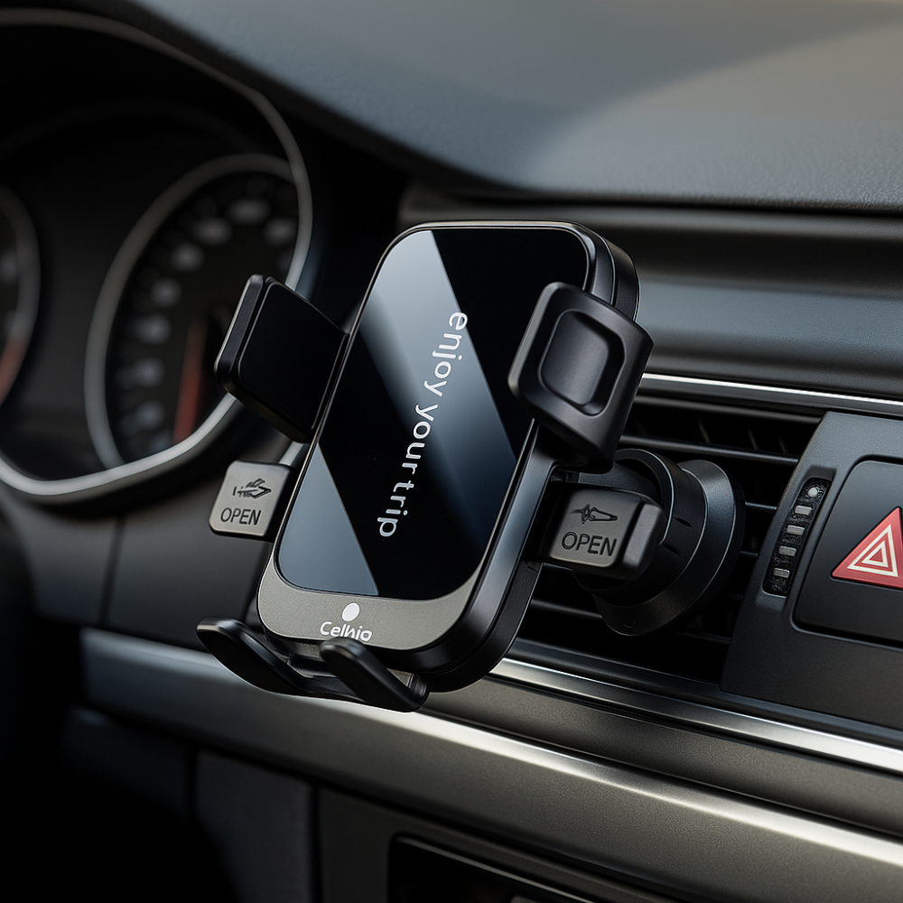 Support Voiture Universel à Verrouillage Automatique pour Smartphone (4.7" à 7.2") thumbnail 3