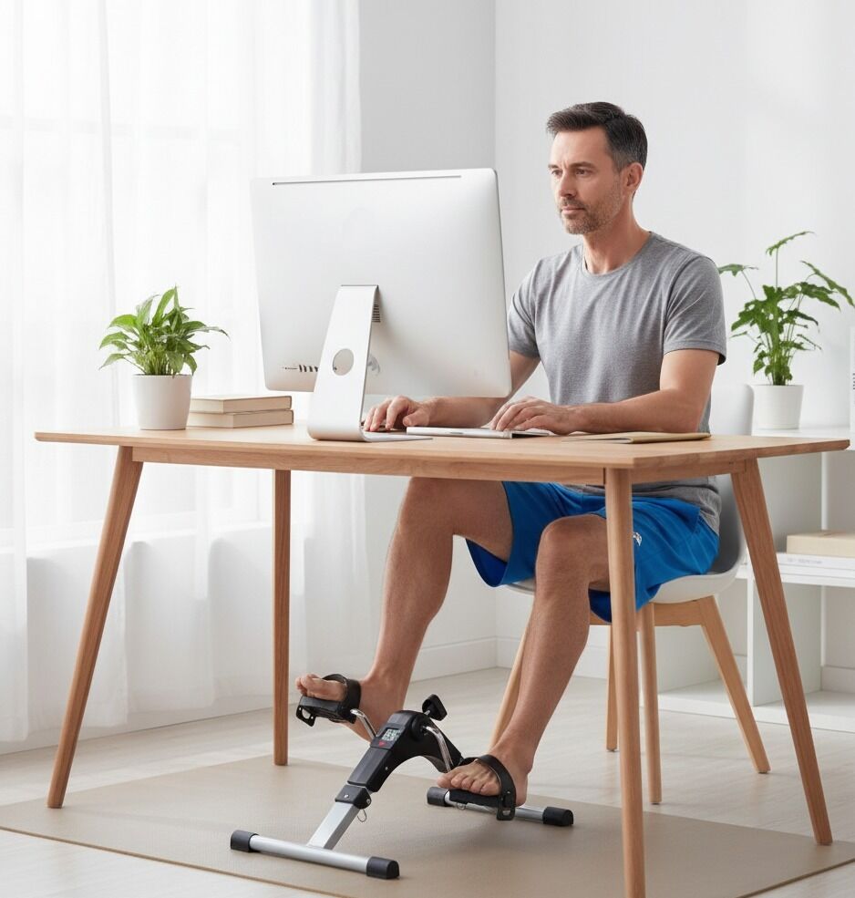 Mini vélo d'exercice pliable avec écran LCD et résistance 