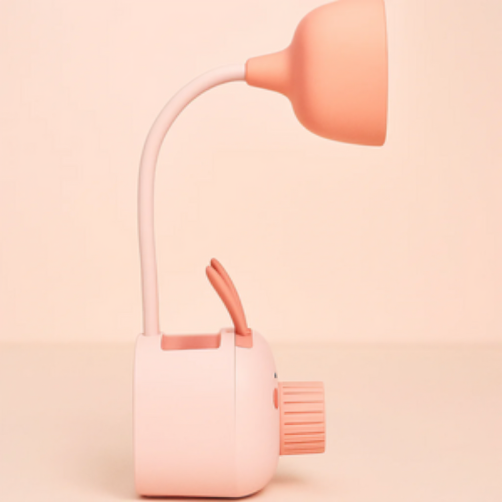 Lampe De Bureau Led Lapin – Rechargeable Usb – Flexible, Mignonne Et Multifonction