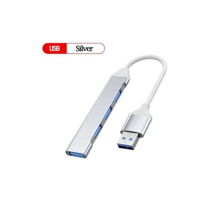 Mini concentrateur USB Type C,adaptateur 4 ports,répartiteur multiple,station d'accueil 4 en 1, ultra fin,aluminium Smile Speed,ordinateur portable,PC