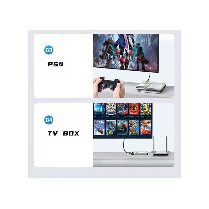 Boîtier de Disque Dur Externe, USB 3.0 Vers SATA III, Coque SSD HDD, 2.5 Pouces thumbnail 3