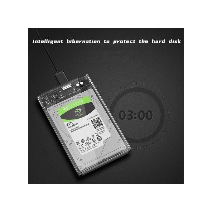 Boîtier de Disque Dur Externe, USB 3.0 Vers SATA III, Coque SSD HDD, 2.5 Pouces thumbnail 6