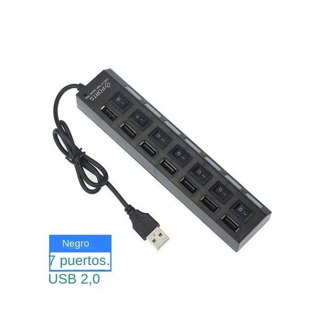 Concentrateur D'extension de Commutateur Concentrateur USB 2.0 à 7 Ports
