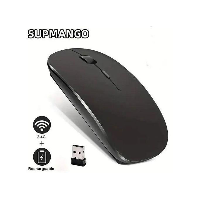 Souris Bluetooth sans Fil Rechargeable 2.4G USB Souris pour Windows Tablette Ordinateur Portable PC