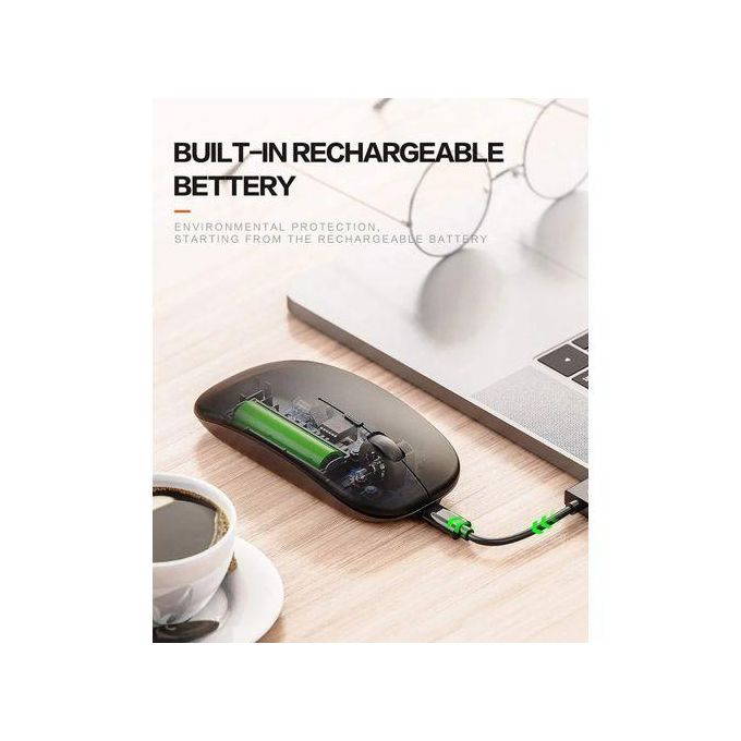 Souris Bluetooth sans Fil Rechargeable 2.4G USB Souris pour Windows Tablette Ordinateur Portable PC thumbnail 7