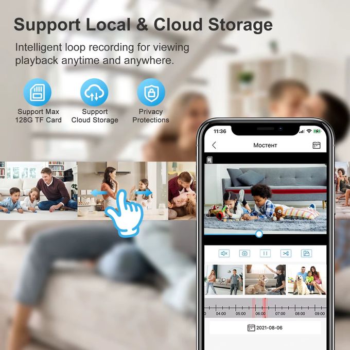 Caméra de Surveillance Extérieure Wifi 5G Bulbe, IP Wifi 3MP,Vision Nocturne, Suivi Humain Existent thumbnail 3