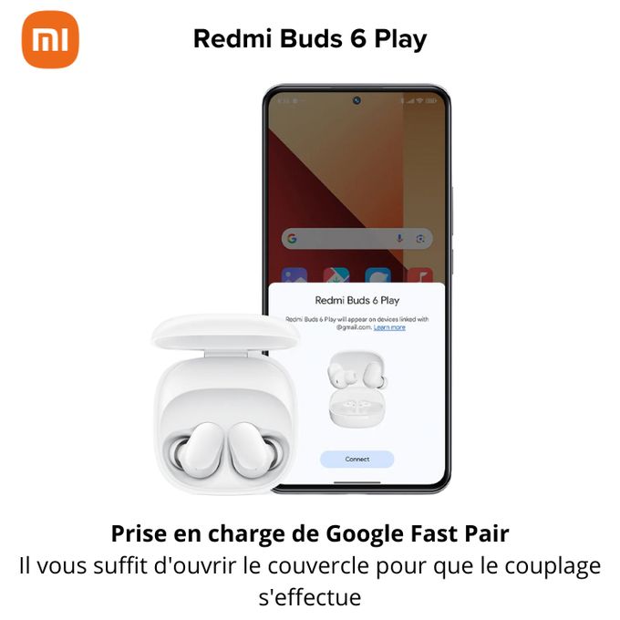Redmi Buds 6 Play – Réduction de Bruit IA & Design Ergonomique thumbnail 2