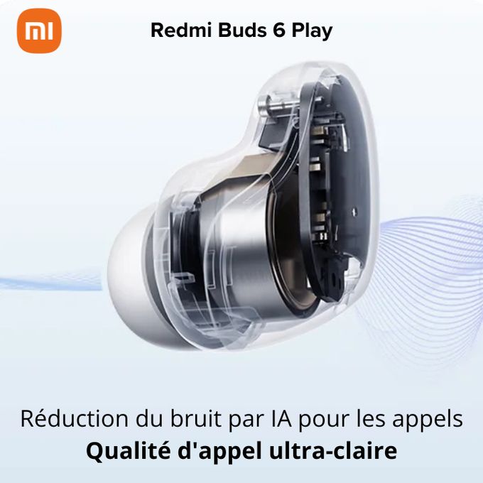 Redmi Buds 6 Play – Réduction de Bruit IA & Design Ergonomique thumbnail 5